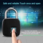 Fingerprint padlock smart lock anti-theft door lock outdoor door padlock luggage lock fingerprint padlock